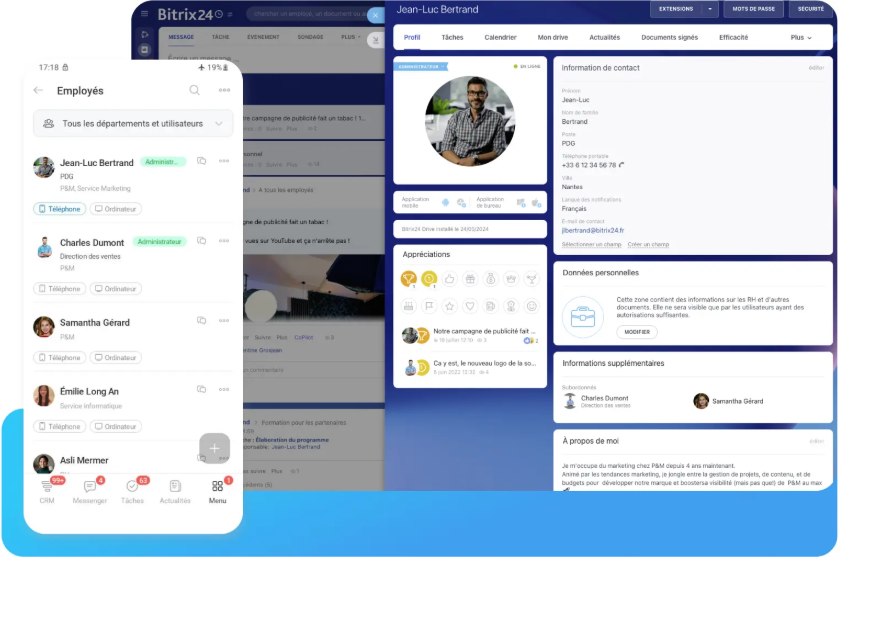 Gestion des collaborateurs